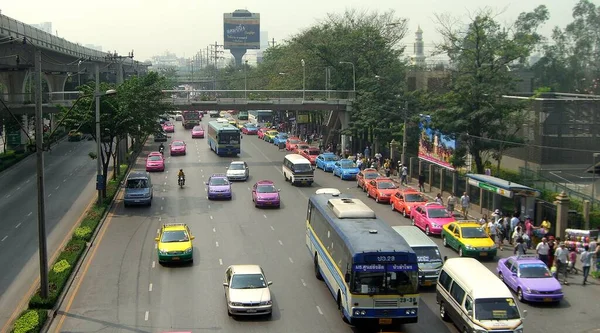 Verkehr Auf Der Straße Hongkong — Stockfoto