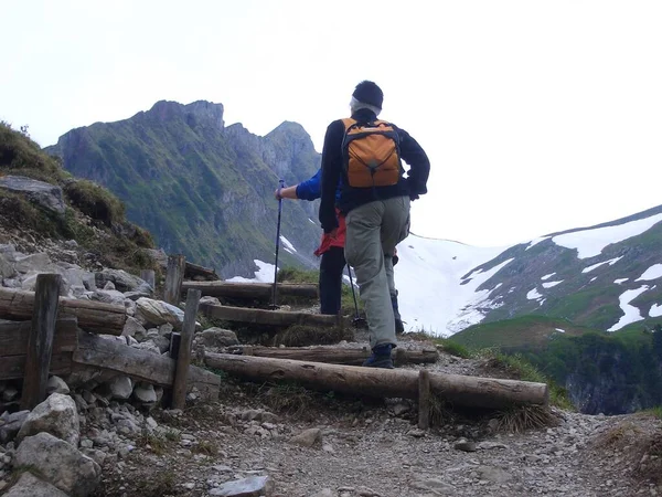 Hike Tannheim Valley — Stock Photo, Image