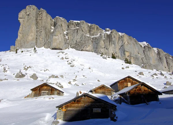 Paisagem Alpina Nas Dolomitas — Fotografia de Stock