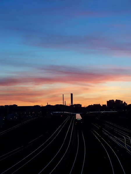 Güzel Manzaralı Günbatımı Gökyüzü — Stok fotoğraf