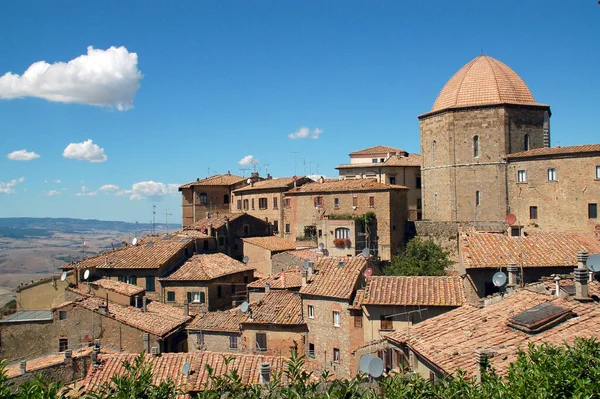 Town Square Volterra Stock Image