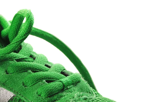 Grön Och Blå Handduk Vit Bakgrund — Stockfoto