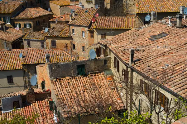 Taklandskap Volterra Toscana — Stockfoto