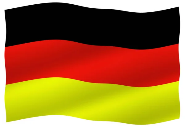Σημαία Γερμανίας Διανυσματική Απεικόνιση — Φωτογραφία Αρχείου