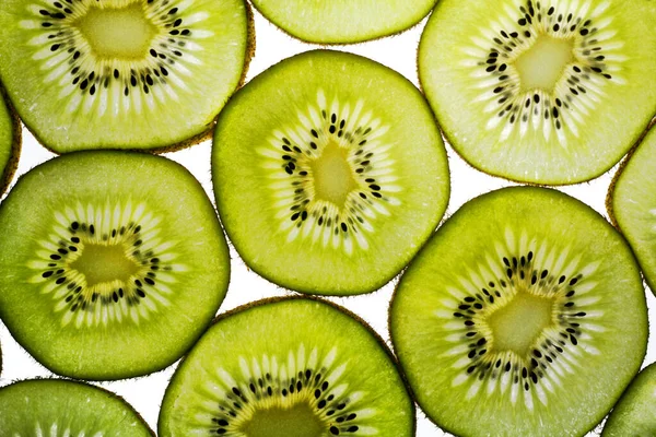 Groen Smakelijk Fruit Kiwi — Stockfoto