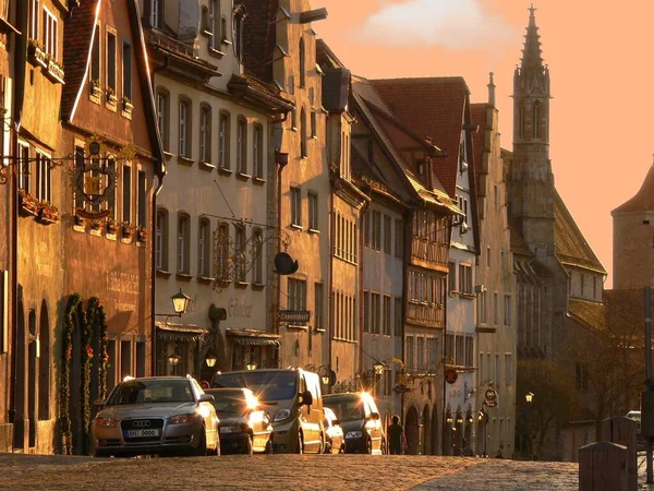 Rothenburg Der Tauber Egy Német Város Észak Bajorországban — Stock Fotó