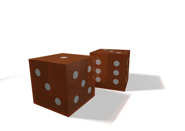 Jogo Dados Jogos Azar Cubos Casino — Fotografia de Stock