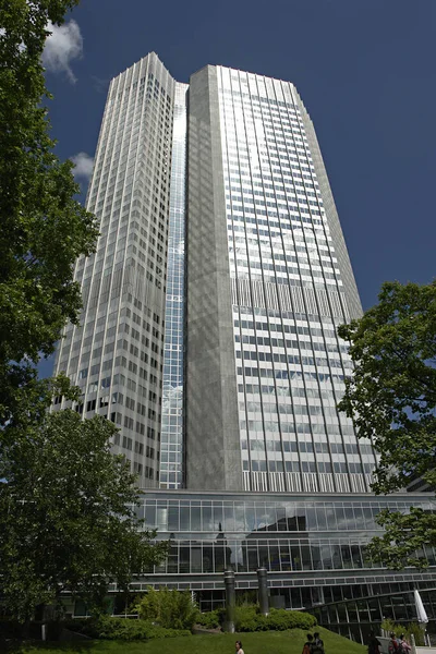 Європейський Центральний Банк Франкфурт — стокове фото