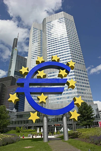 Banco Central Europeo Frankfurt — Foto de Stock