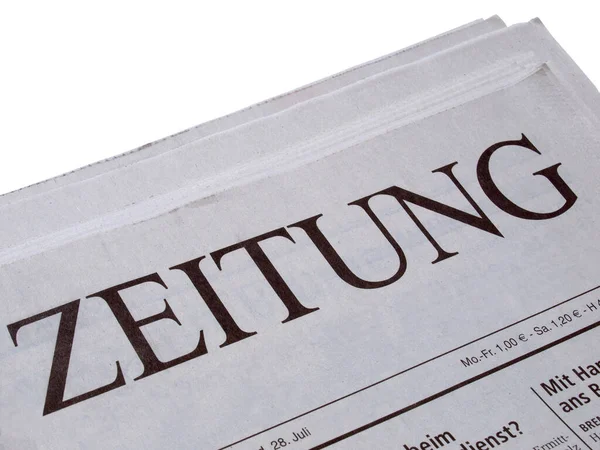 Eine Zeitung Mit Einem Wort Steuer — Stockfoto