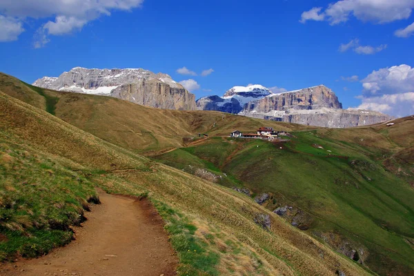 Horská Krajina Silnicí Švýcarských Alpách — Stock fotografie