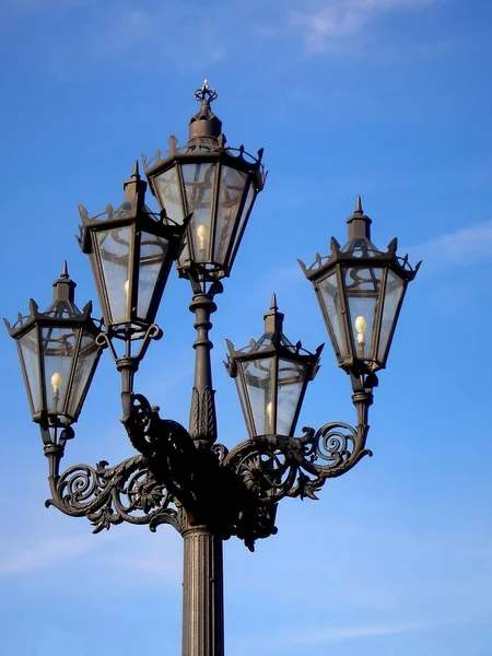 Straatlamp Stad — Stockfoto