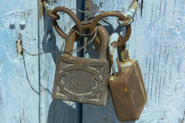 Viejo Candado Puerta — Foto de Stock