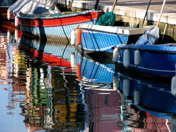 Bateaux Dans Eau Transport Par Bateau — Photo