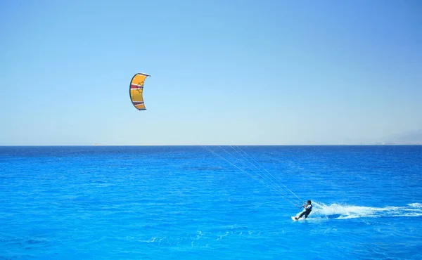 Kite Surfista Mar — Fotografia de Stock