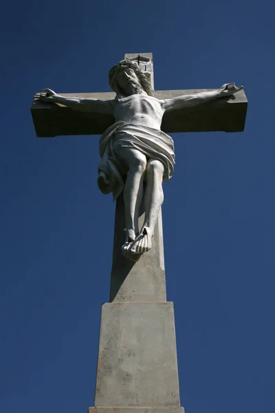 Staty Jesus Kristus Staden Barcelona — Stockfoto