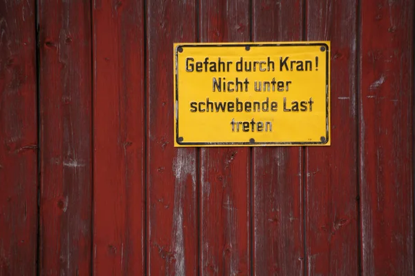 Schild Der Holztür — Stockfoto