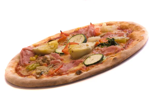 Delicious Pizza Cheese Vegetables — Stock Photo, Image