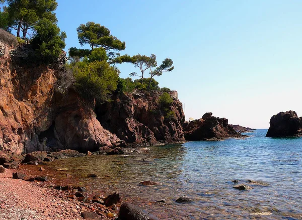 Hermosa Vista Del Mar Isla Griega Creta — Foto de Stock