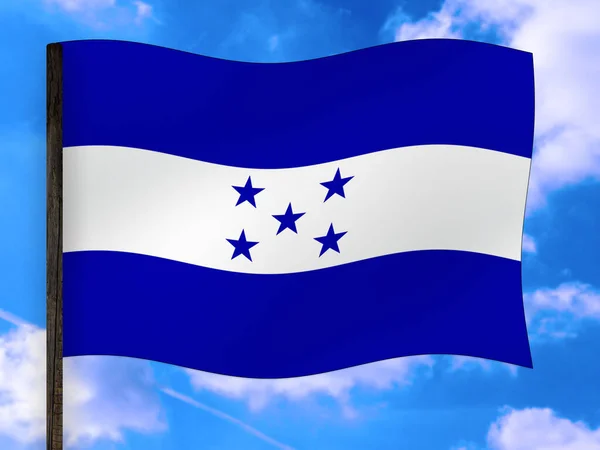 Bandera Honduras Patriotismo Bandera Nacional —  Fotos de Stock