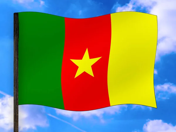 ミャンマーの国旗です — ストック写真