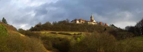 Malebný Pohled Krásnou Středověkou Pevnost Architektury — Stock fotografie