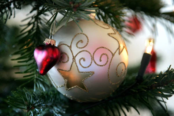Julprydnad Nyårsinredning — Stockfoto