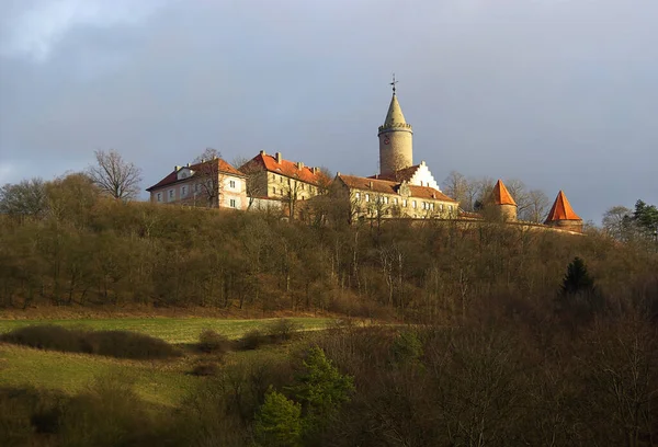 Malebný Pohled Krásnou Středověkou Pevnost Architektury — Stock fotografie