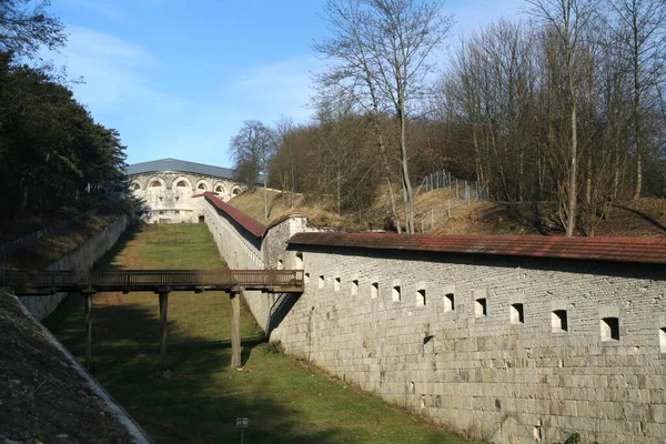 Vista Panorâmica Bela Arquitetura Medieval Fortaleza — Fotografia de Stock