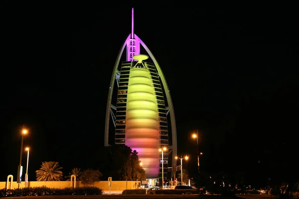 Burj Arab Éjjel — Stock Fotó