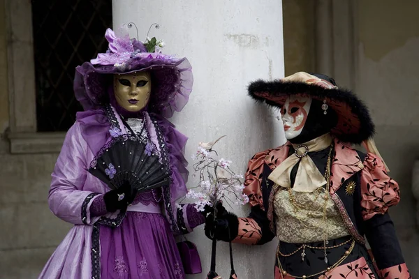 Maske Und Kostüme Karneval Venedig Italien — Stockfoto