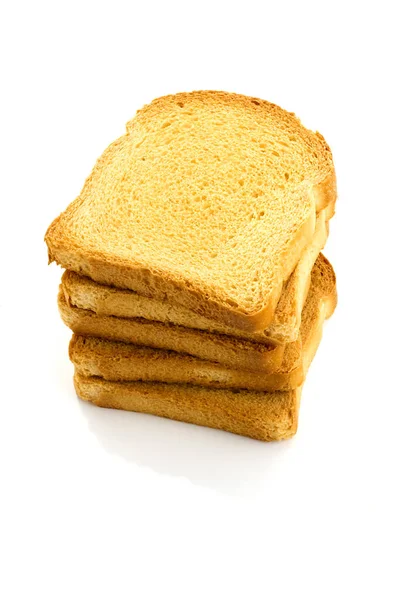 Bread White Background — Stock Photo, Image