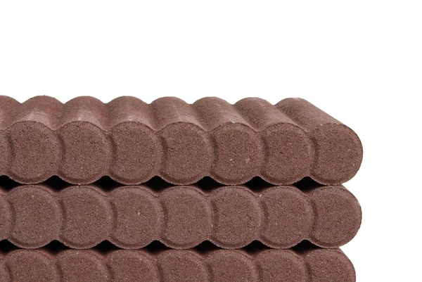 Csokoládé Candy Bar Elszigetelt Fehér Háttér — Stock Fotó