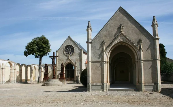 Vista Panoramica Della Vecchia Chiesa — Foto Stock