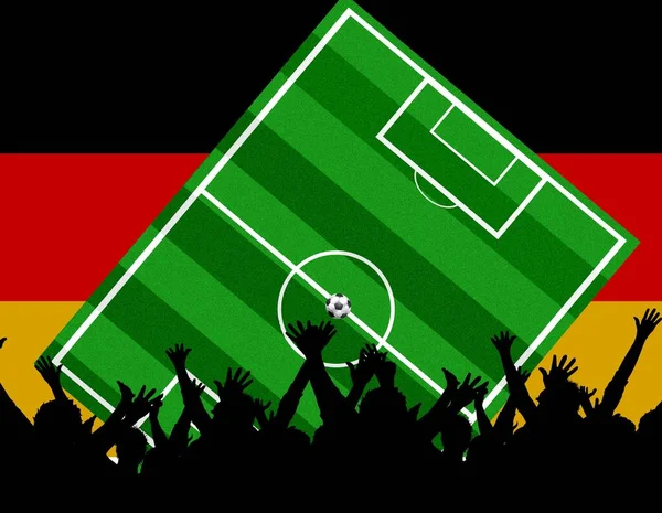 Fussball Résztvevő Németország — Stock Fotó