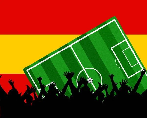 Fussball Katılımcı Spain — Stok fotoğraf