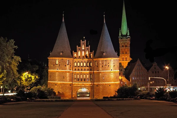 Lbeck Una Ciudad Del Norte Alemania Distinguida Por Arquitectura Gótica — Foto de Stock