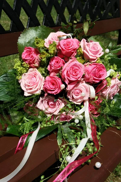 Свадебный Букет Цветы Флора — стоковое фото