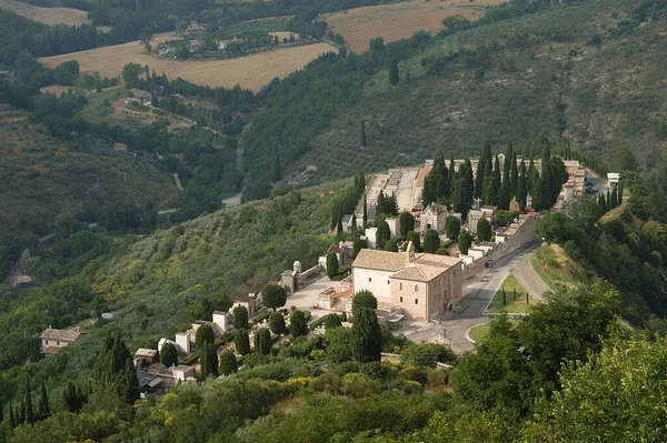 Assisi Гірське Місто Центральній Частині Італиці Умбрії — стокове фото