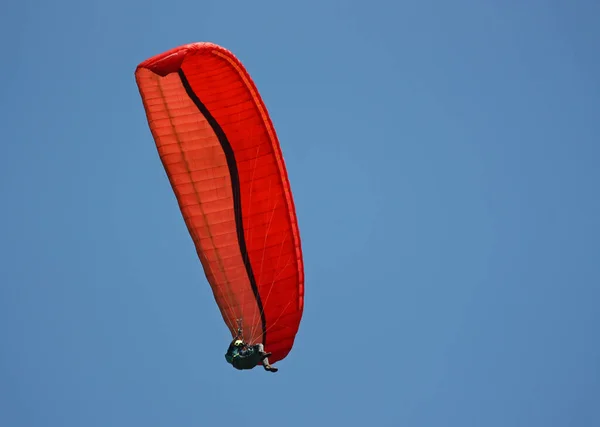 Het Luft Ballong Den Blå Himlen — Stockfoto