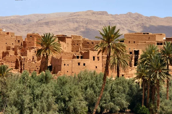 Στο Δρόμο Των 1000 Kasbahs Από Erfoud Quarzazate Στο Μαρόκο — Φωτογραφία Αρχείου