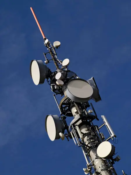 Satellite Dish Roof Radio — Stock Photo, Image