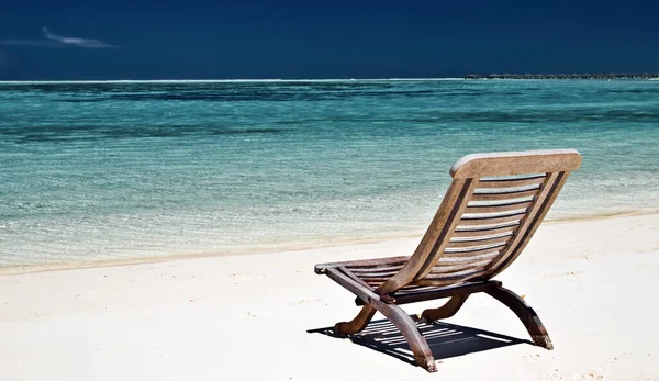 Καρέκλα Στην Παραλία — Φωτογραφία Αρχείου