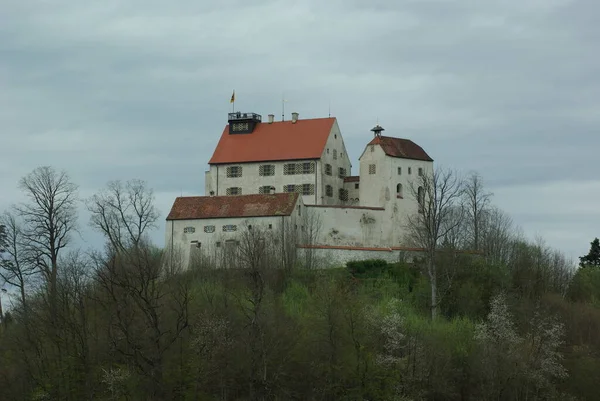 Het Waldburg Heuvelkasteel Gebouwd Een Natuurlijke Heuvel Drumlin 12E Eeuw — Stockfoto