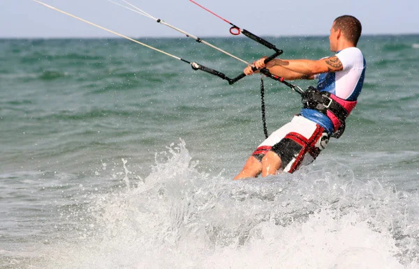 Man Action Sea — Stock Photo, Image