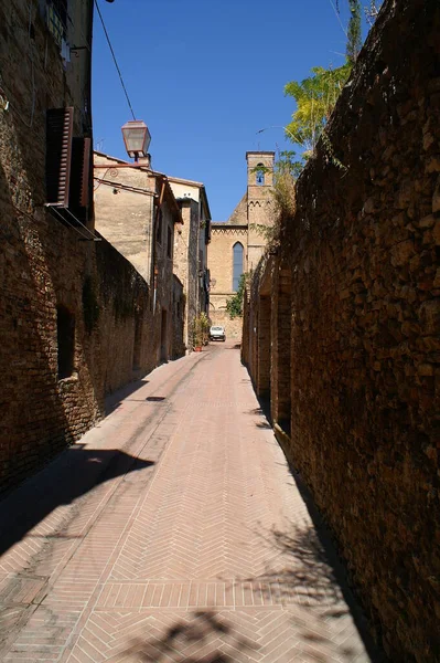 San Gimignano Italské Horské Město Toskánsku — Stock fotografie