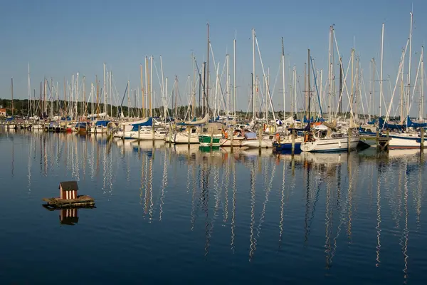 Vacker Utsikt Över Vackra Hamnlandskap Stockfoto