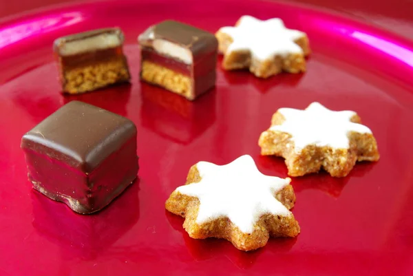 Christmas Bakery Cinnamon Stars Dominos — Stock Photo, Image