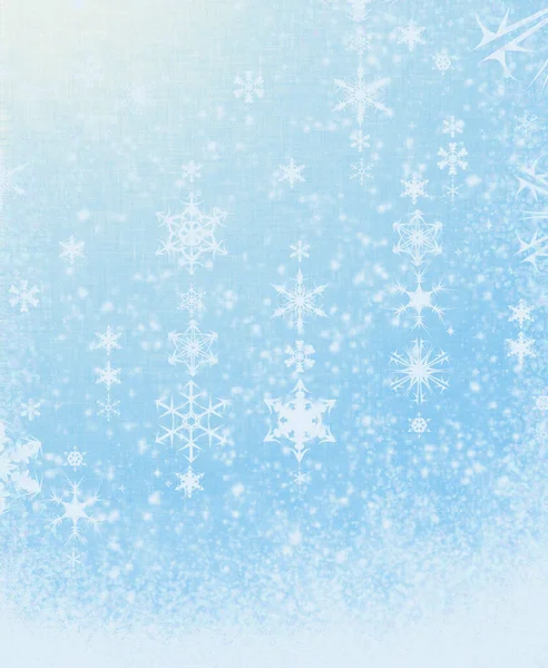 Vackra Snöflingor Bakgrunden Närbild — Stockfoto
