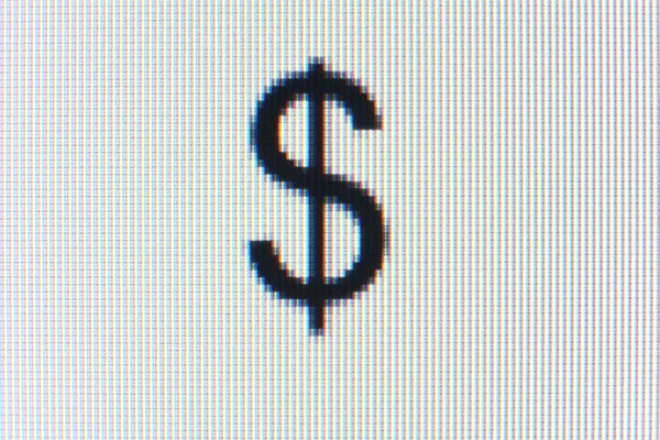 Dollar Symbol Euro Sign — Stock Photo, Image